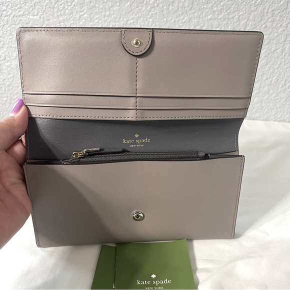 EUC Kate Spade Long Foldover Wallet - Picture 4 of 8